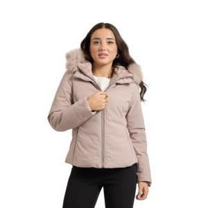 Giubbino donna in softshell con cappuccio