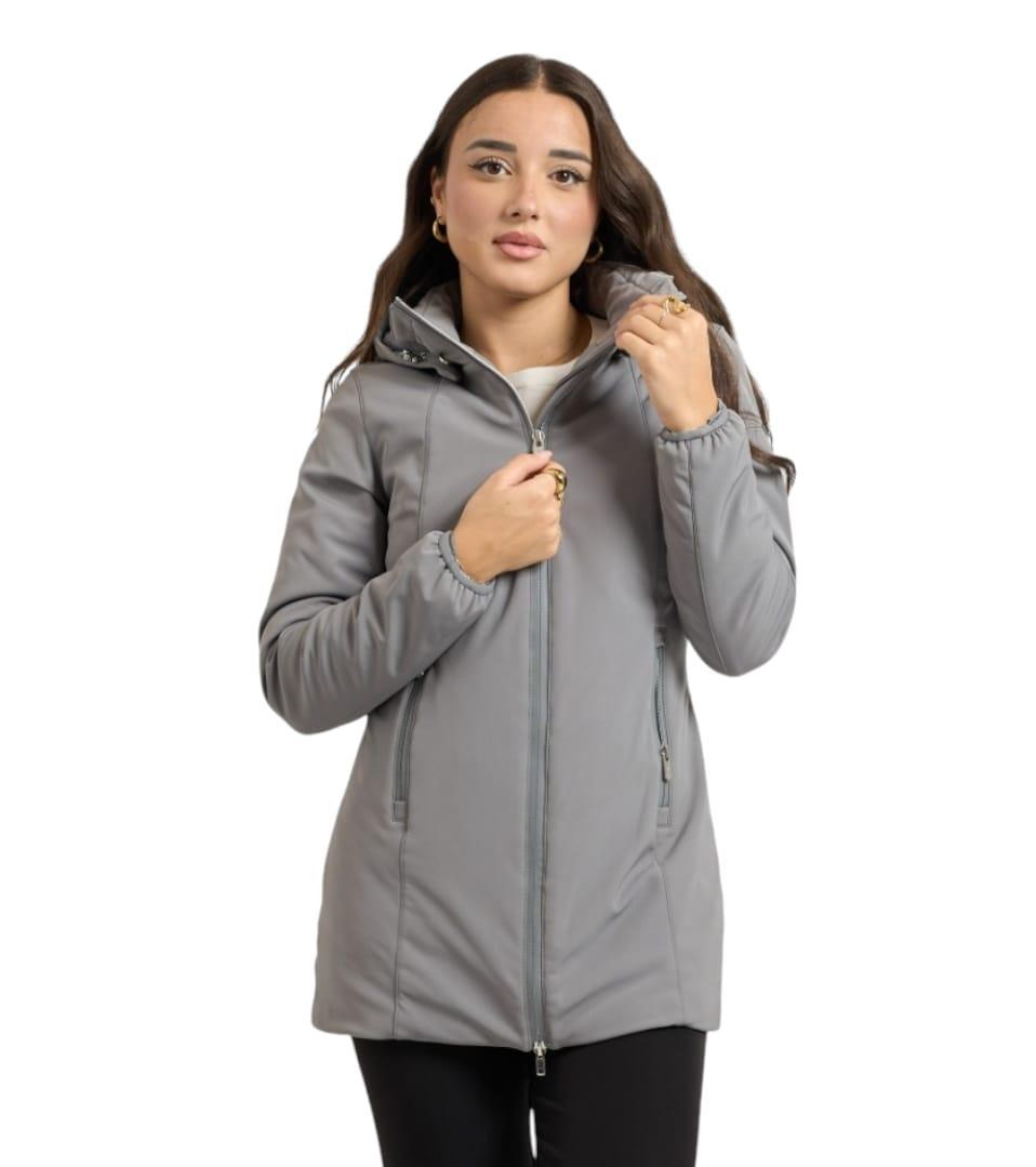 Giubbino con cappuccio e trapuntatura interna Yes Zee