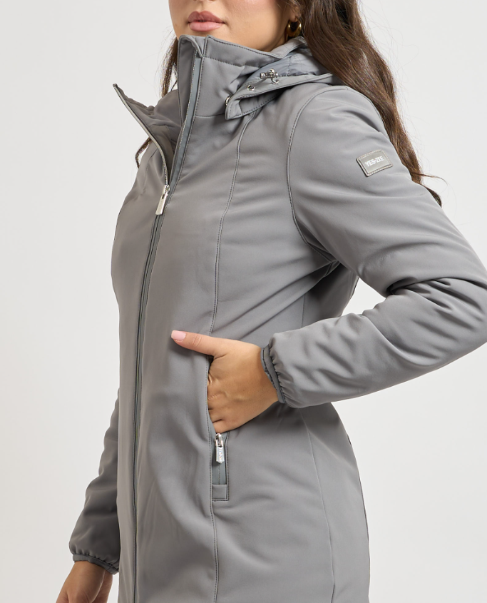 Giubbino con cappuccio e trapuntatura interna Yes Zee