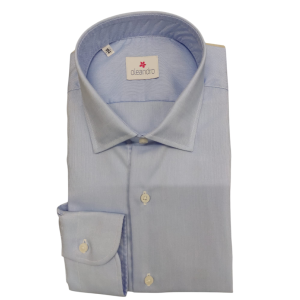 Camicia no stiro oxford custom fit celeste