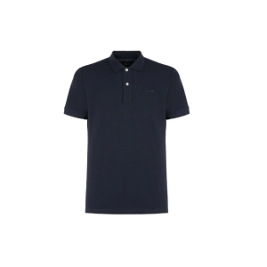 Polo  cotone piquet uomo blu