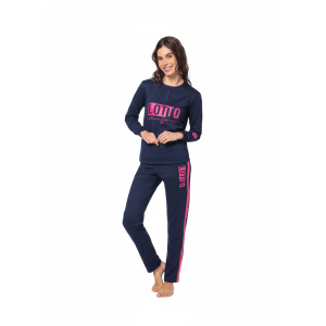 Pigiama caldo cotone donna lotto lp6116