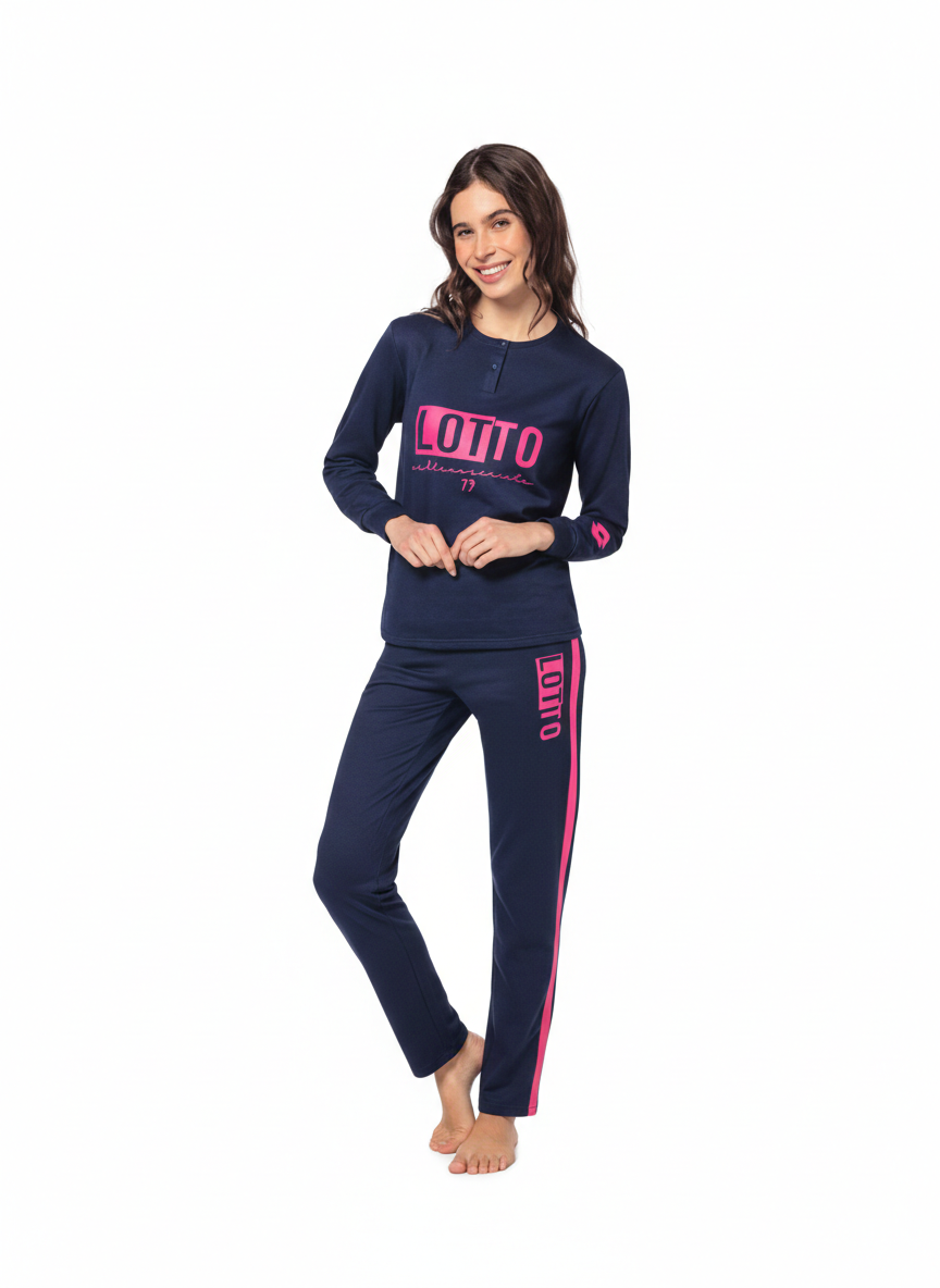 Pigiama cotone interlock donna Lotto