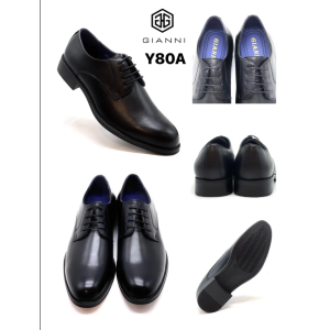 Scarpa uomo classica nappa rugata nero