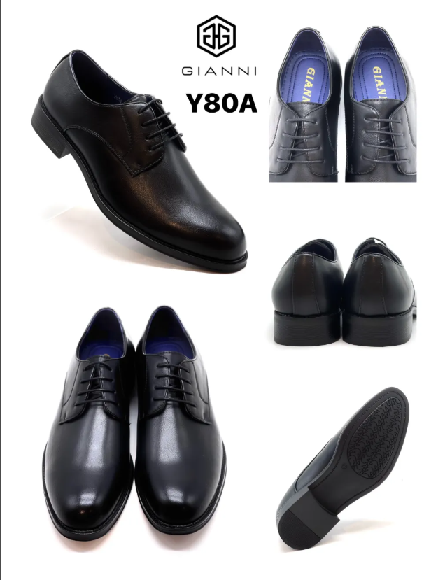 gianni scarpa uomo classica nappa rugata nero - foto 1