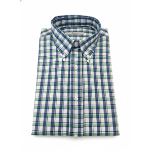 Camicia regular fit in cotone quadri