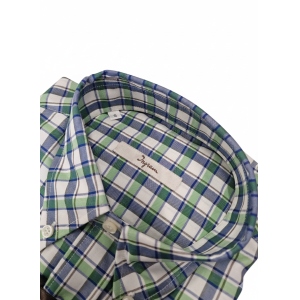 Camicia regular fit in cotone quadri