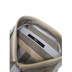 Camicia regular fit misto cotone lino