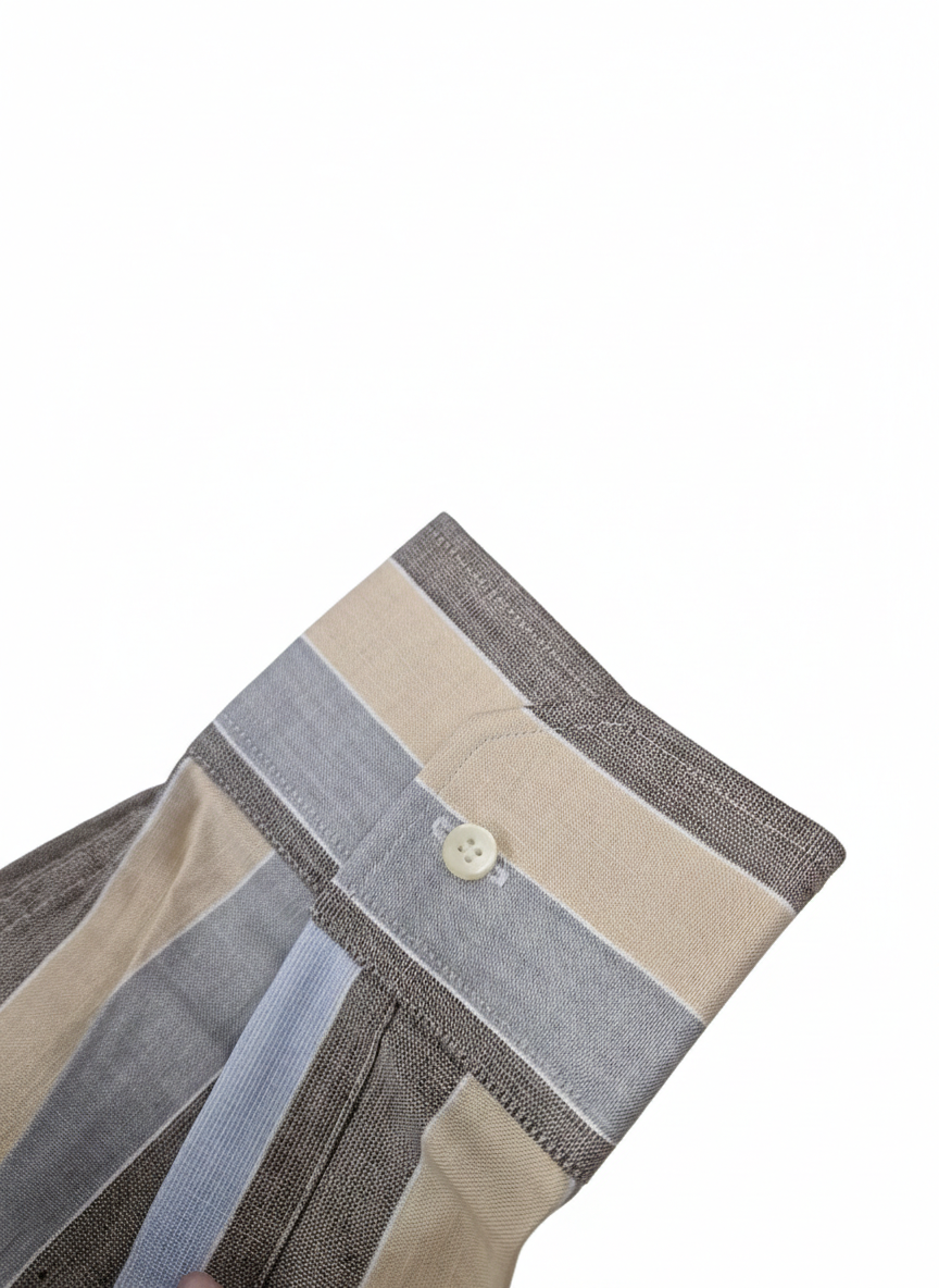 Camicia manica lunga misto cotone lino Ingram 