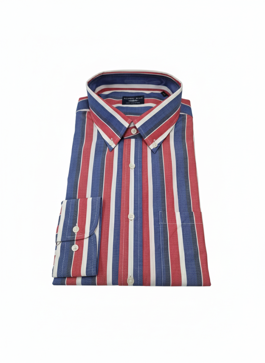 Camicia righe Classic Fit Almost Blue