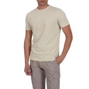 T-shirt beige in cotone  uomo