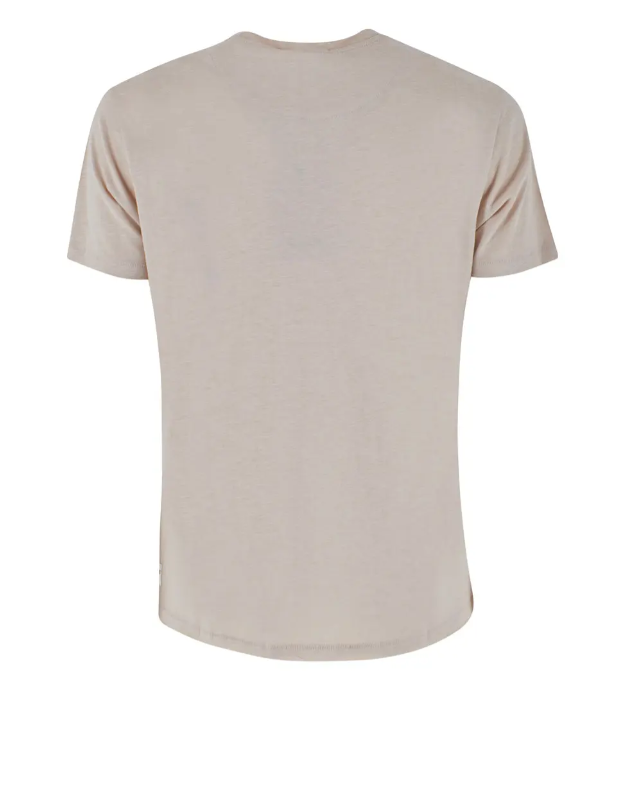 T-shirt beige in cotone Yes Zee uomo
