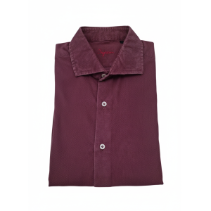 Camicia  slim fit bordeaux