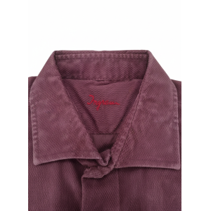 Camicia  slim fit bordeaux