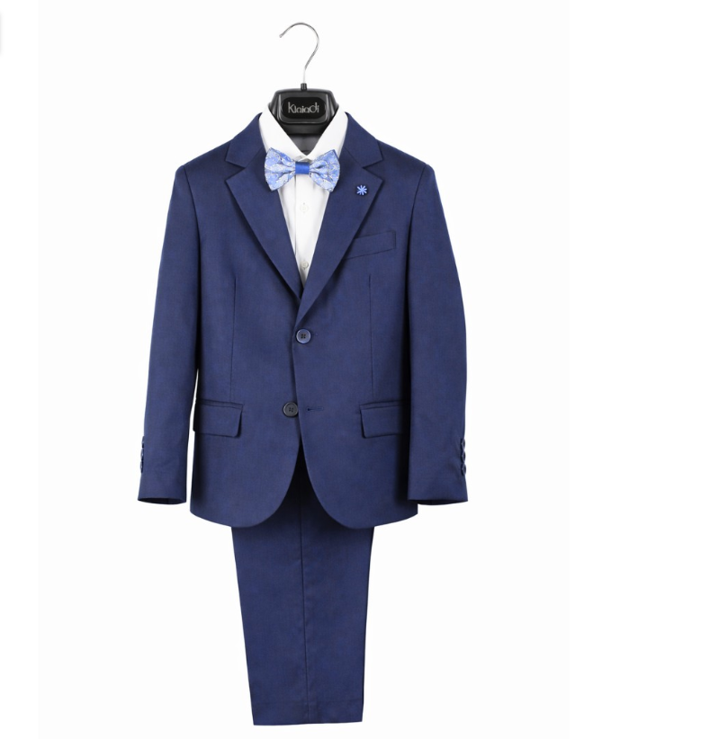 klaiadi abito m/cotone stretch ragazzo navy - foto 1