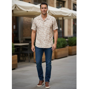 Camicia  mezza manica slim fit