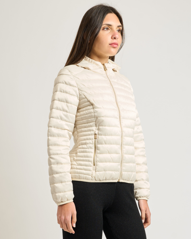 Giubbino leggero trapuntato beige Yes Zee donna