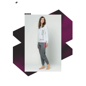 Pigiama cotone interlock lotto donna lp6107 grigio