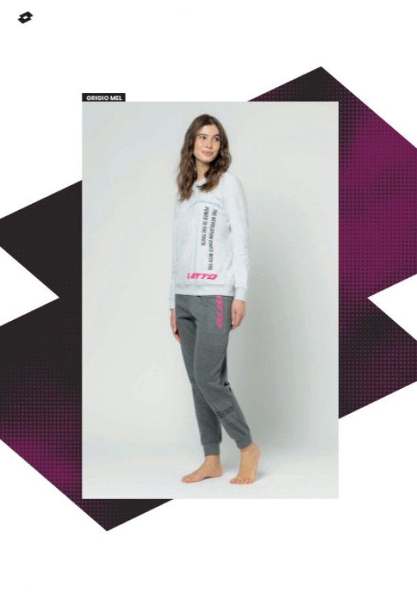 Pigiama cotone interlock Lotto donna