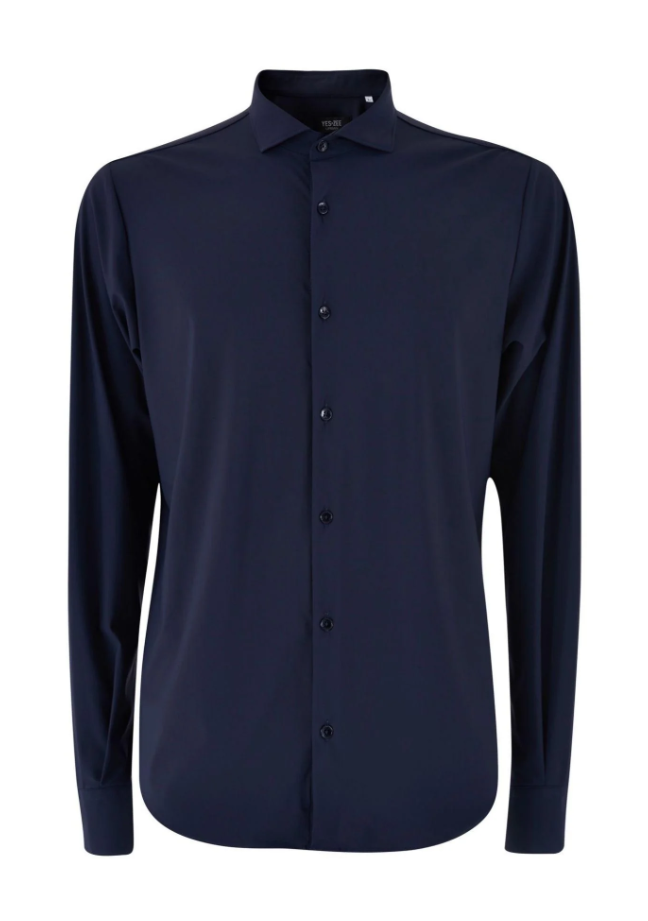 Camicia uomo collo francese Yes Zee blu