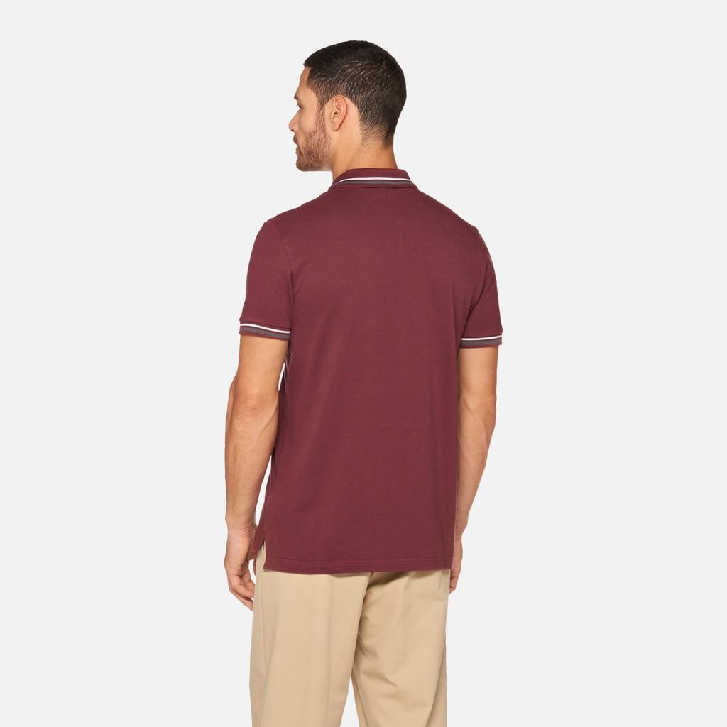 Polo manica corta da uomo Geox bordeaux