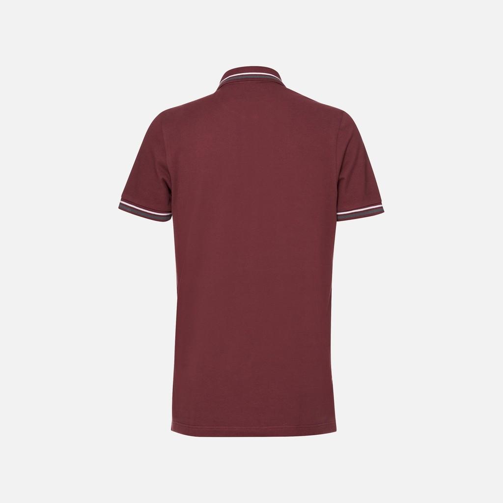 Polo manica corta da uomo Geox bordeaux
