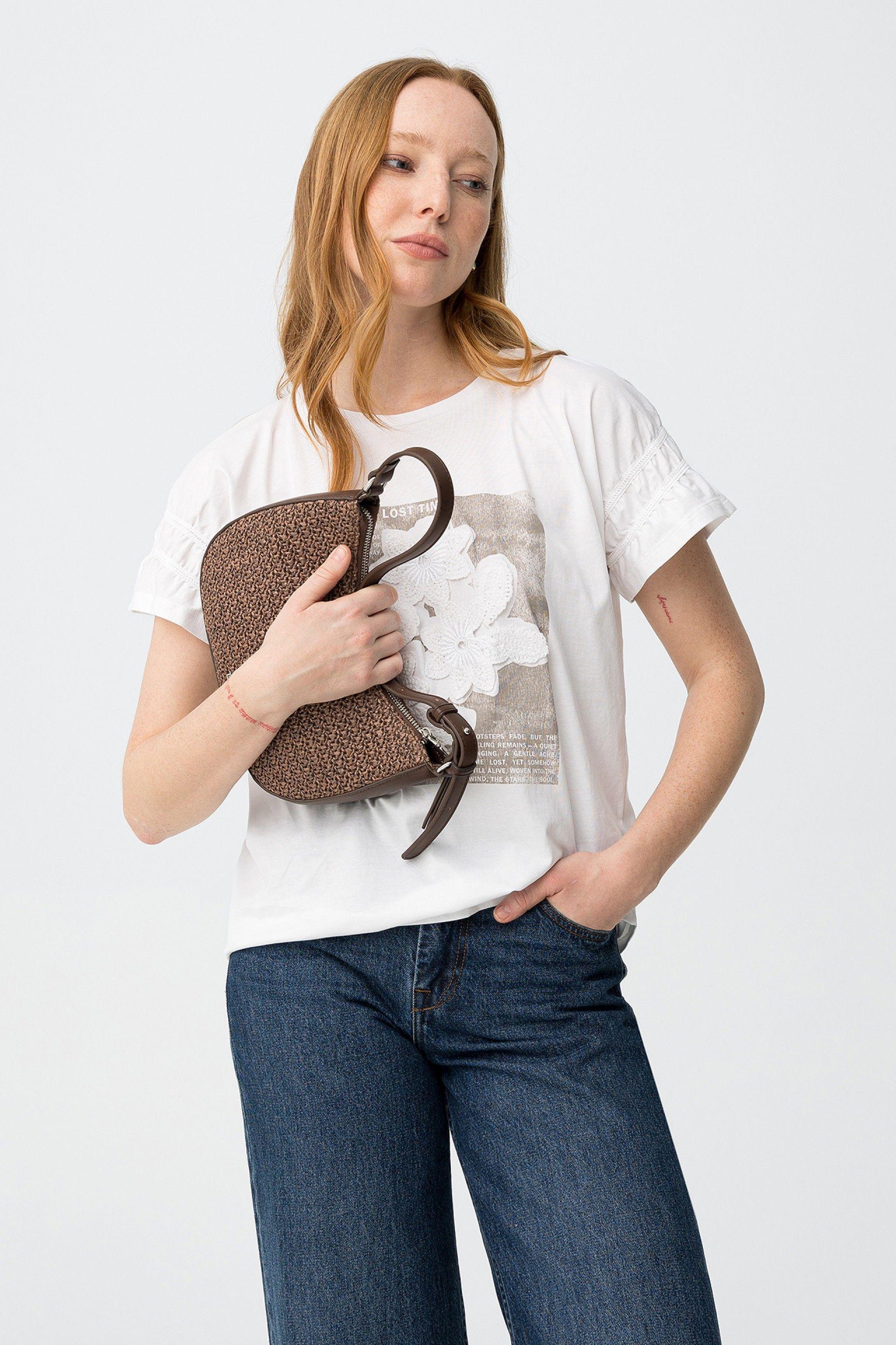 T-shirt con stampa Tiffosi donna