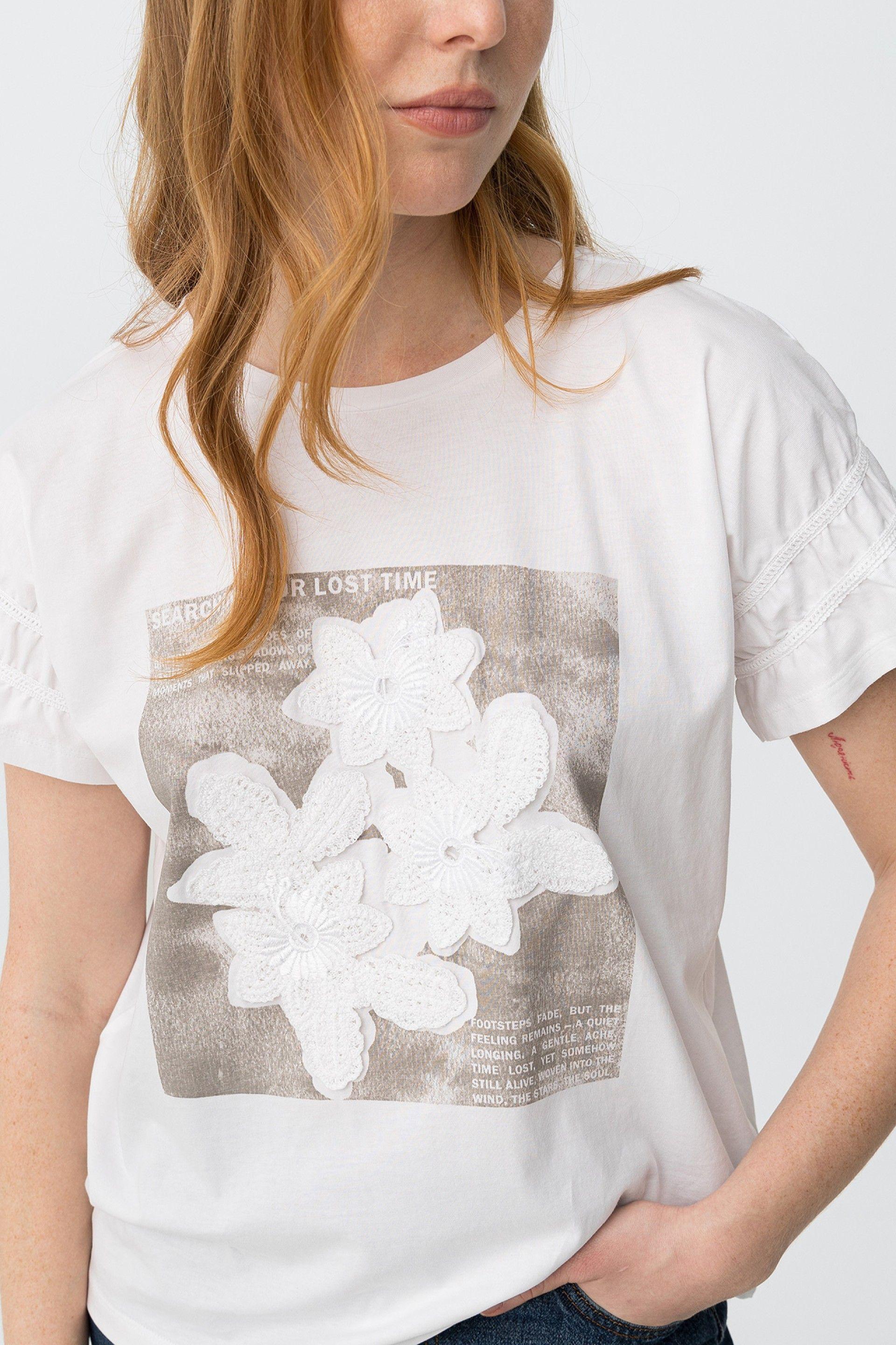 T-shirt con stampa Tiffosi donna