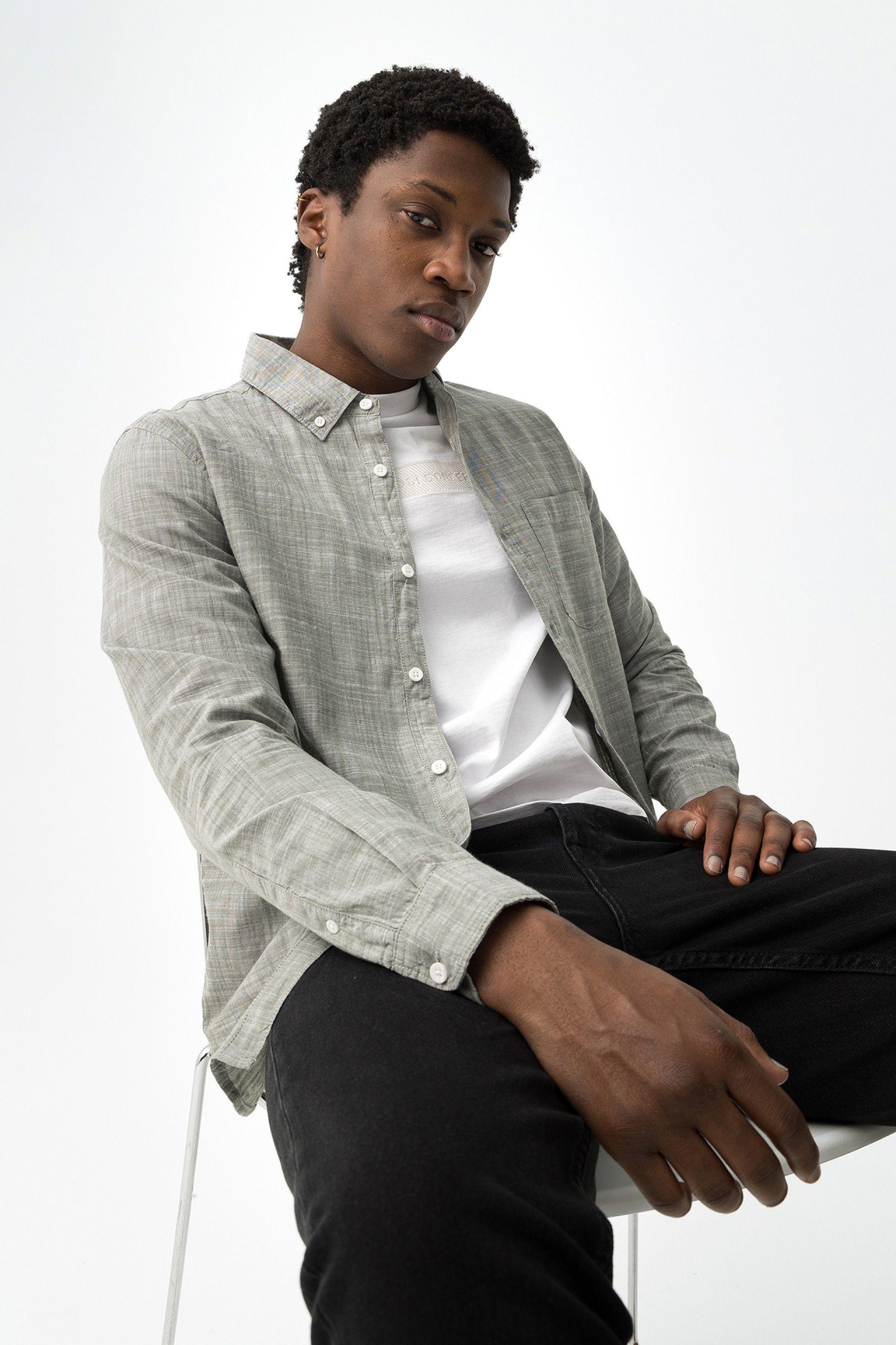 Camicia maniche lunghe in cotone Tiffosi uomo