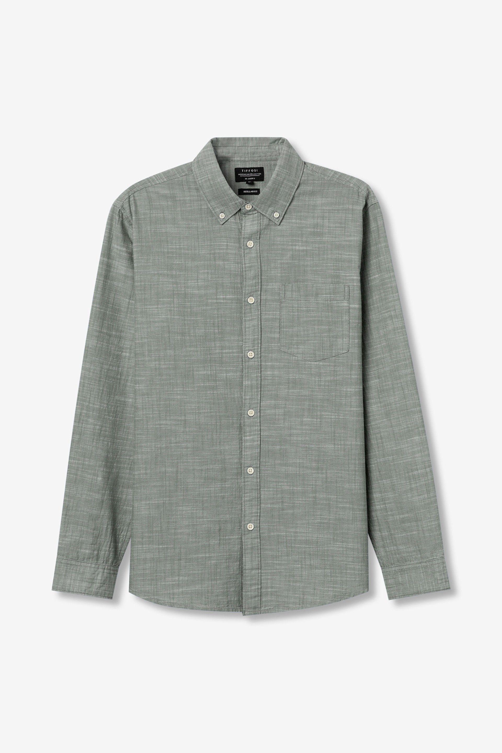 Camicia maniche lunghe in cotone Tiffosi uomo