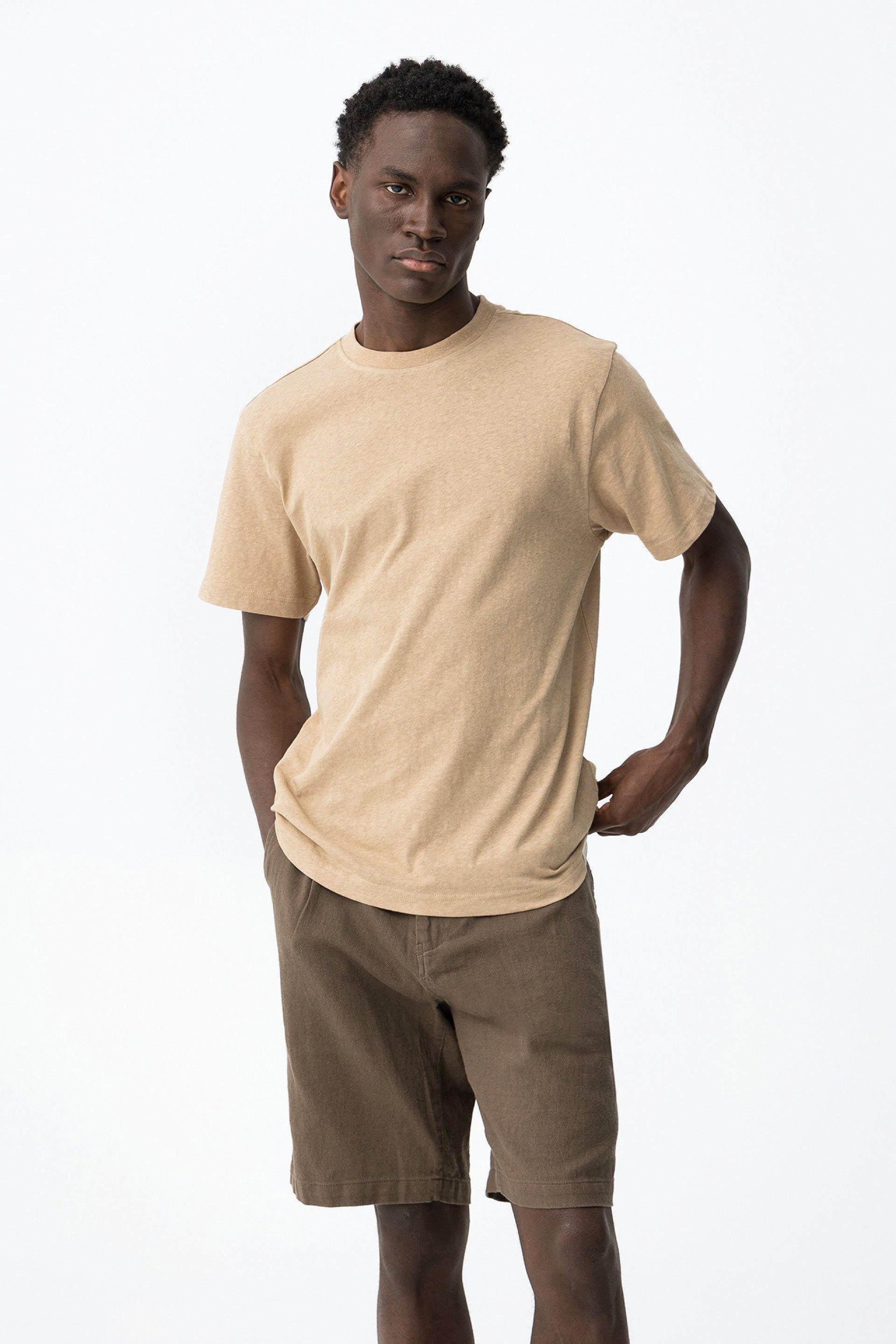 T-shirt manica corta misto lino Tiffosi uomo