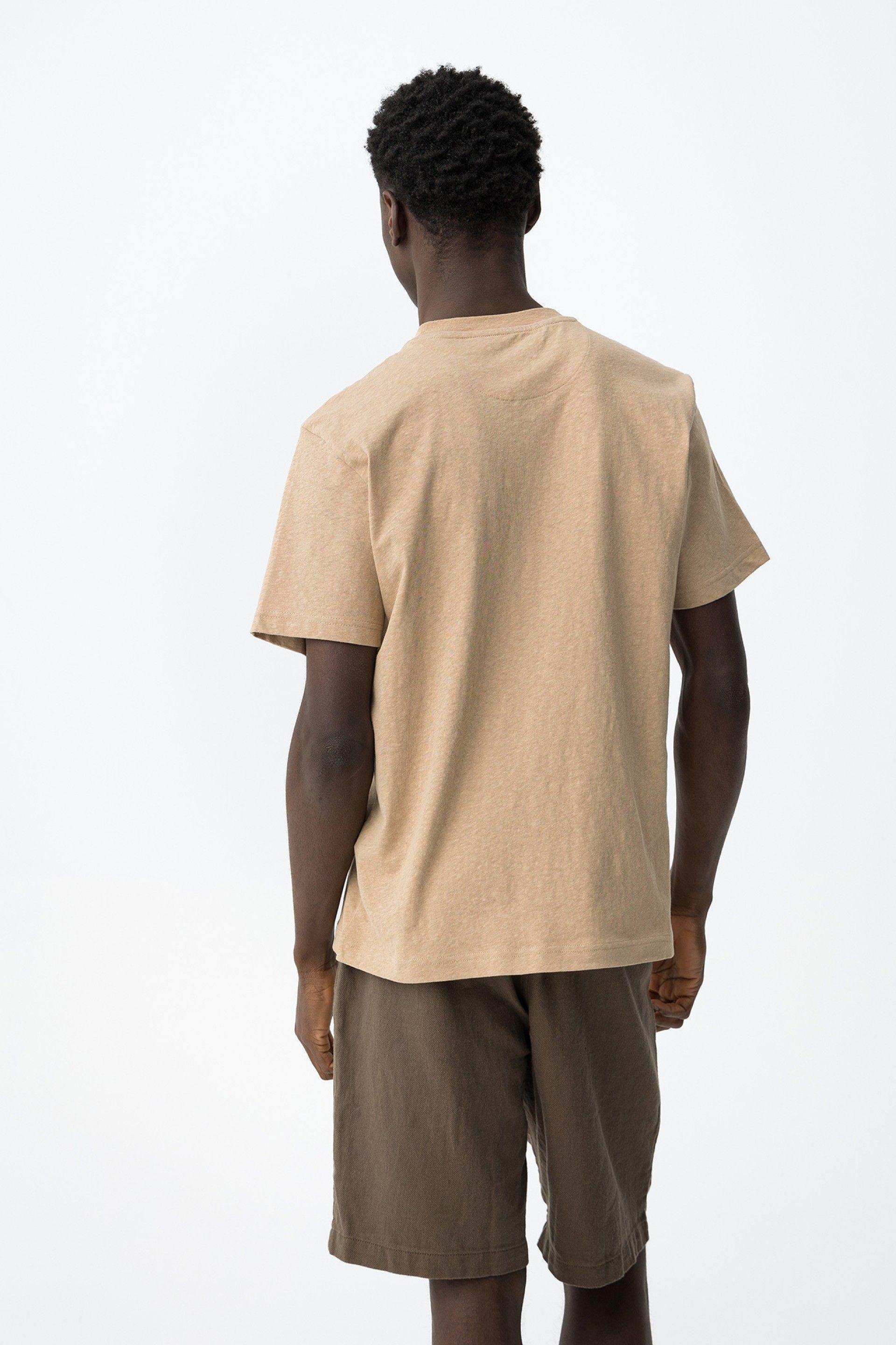 T-shirt manica corta misto lino Tiffosi uomo