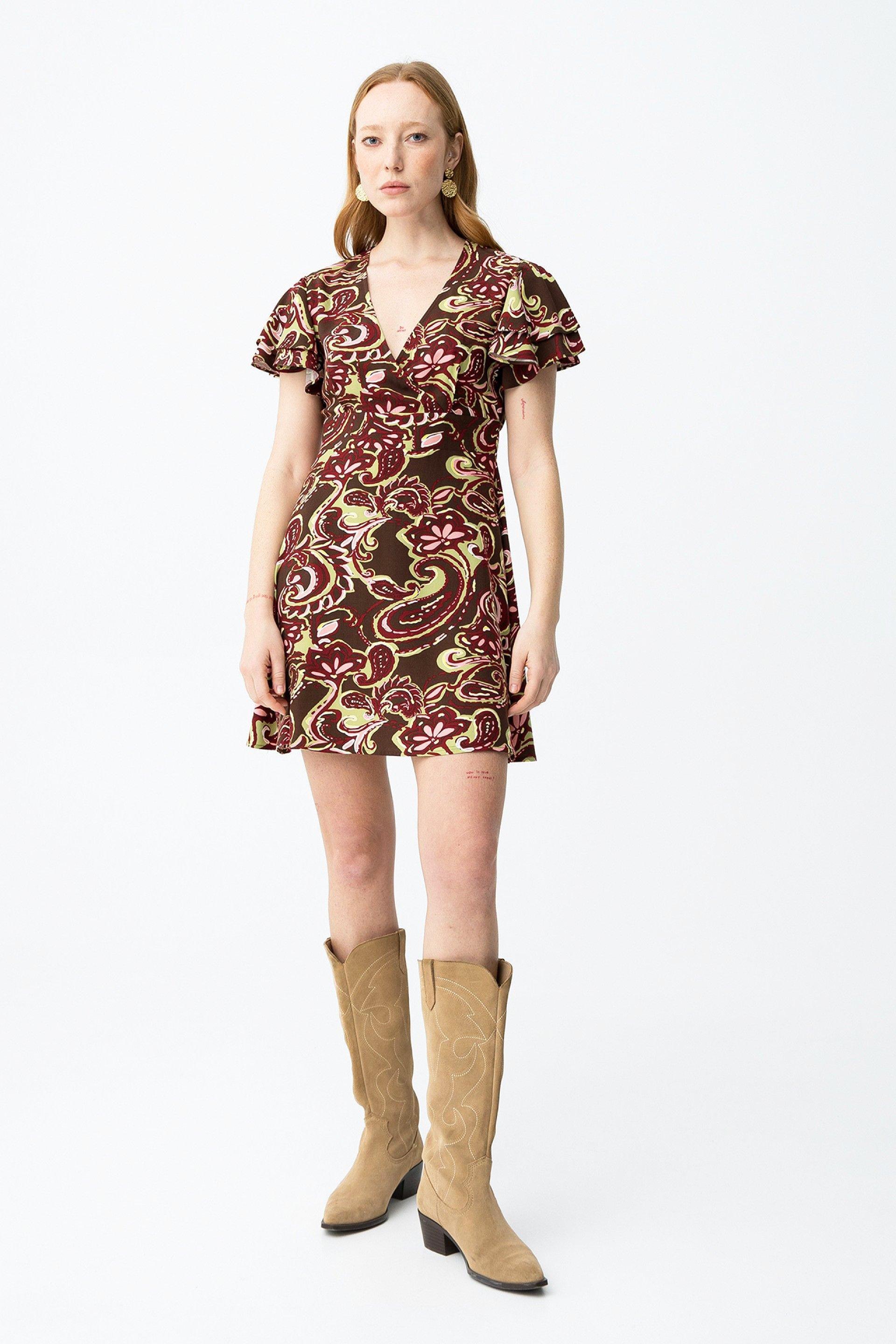 Abito corto in viscosa Tiffosi donna