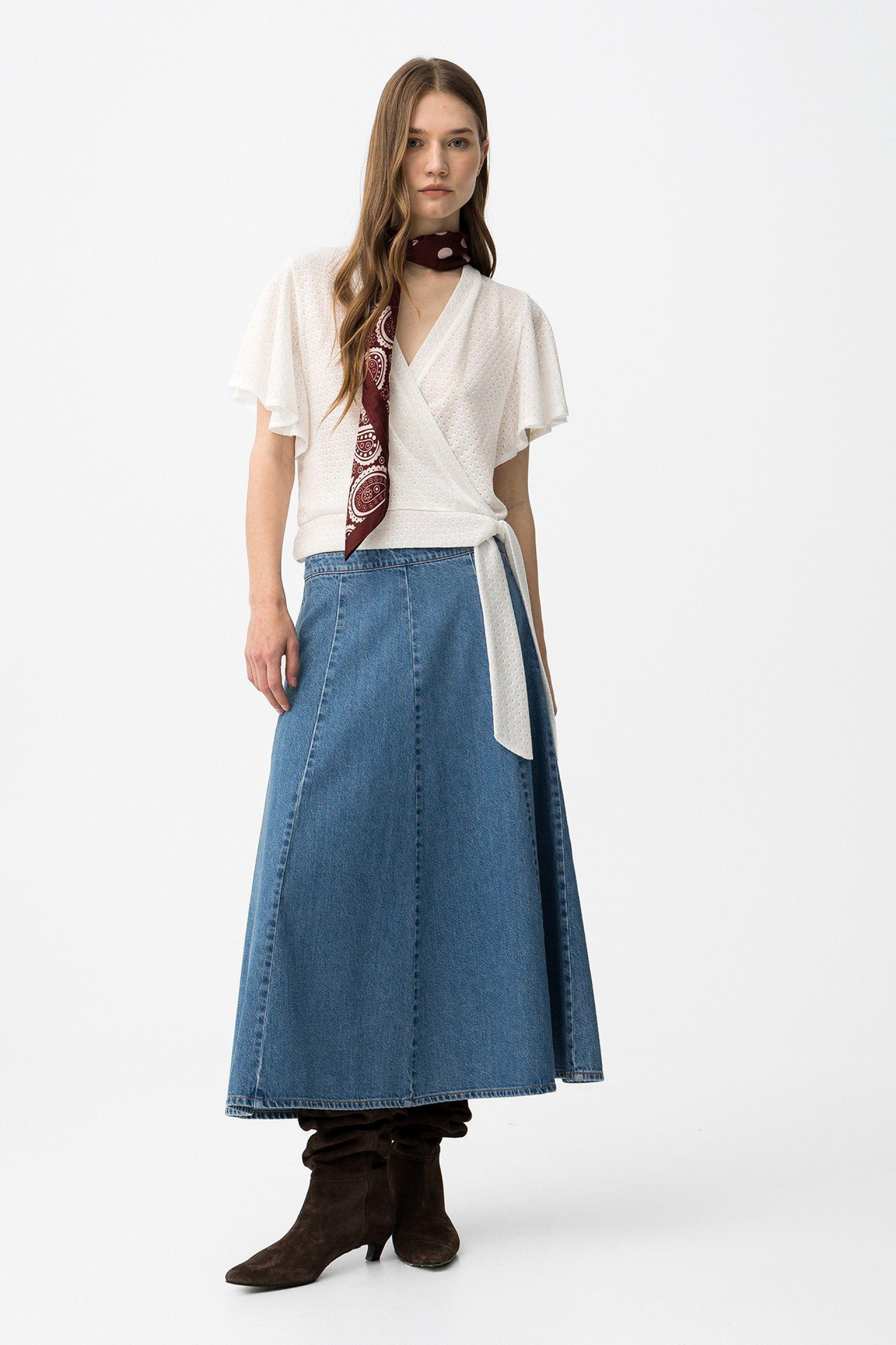 T-shirt incrociata donna Tiffosi