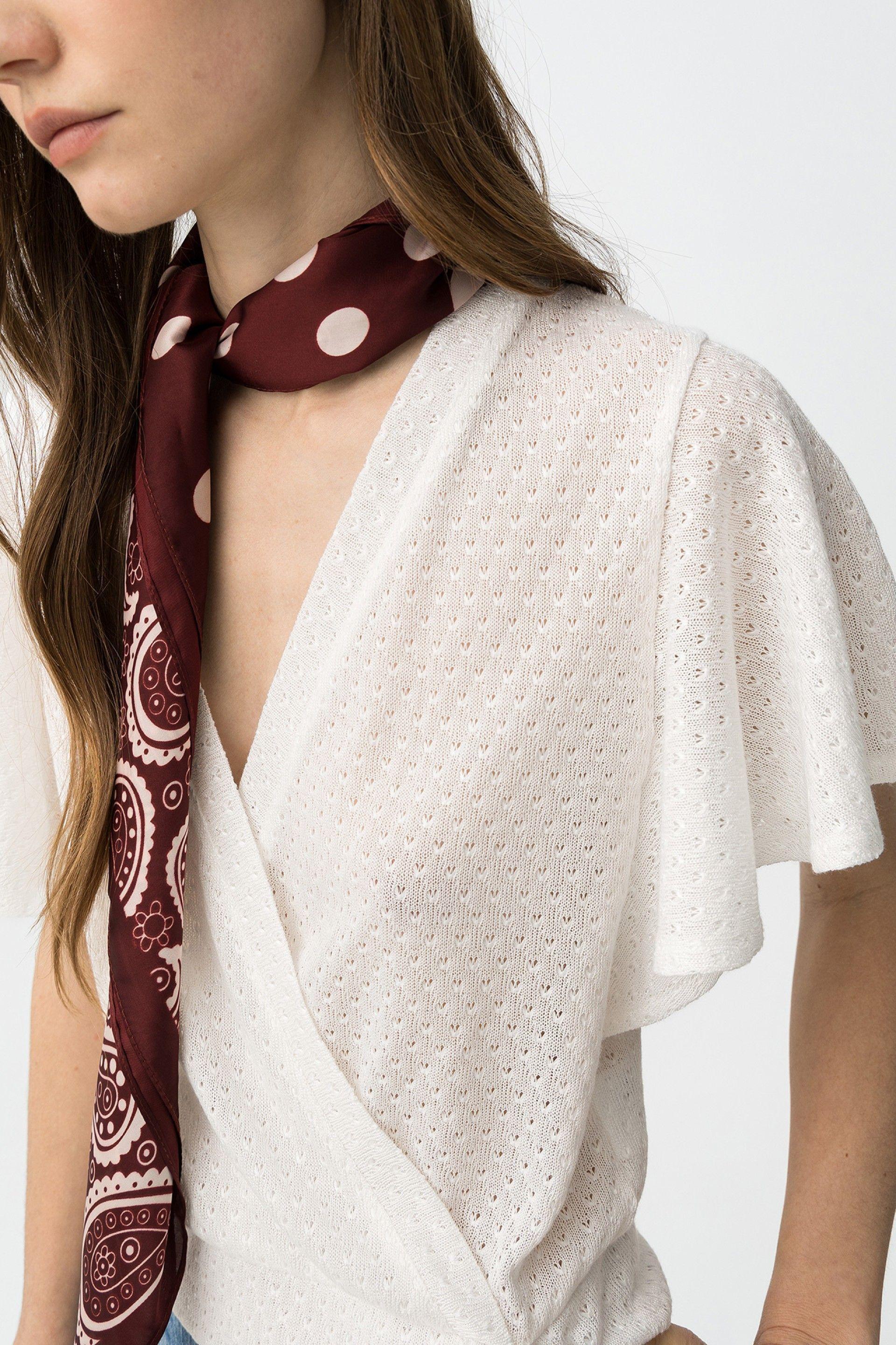 T-shirt incrociata donna Tiffosi