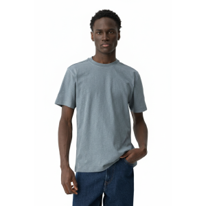 T-shirt manica corta misto lino  uomo