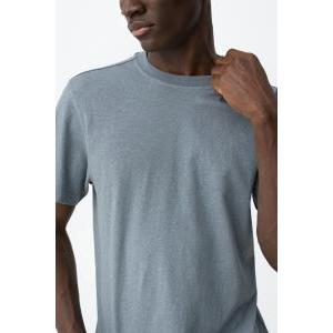 T-shirt manica corta misto lino  uomo