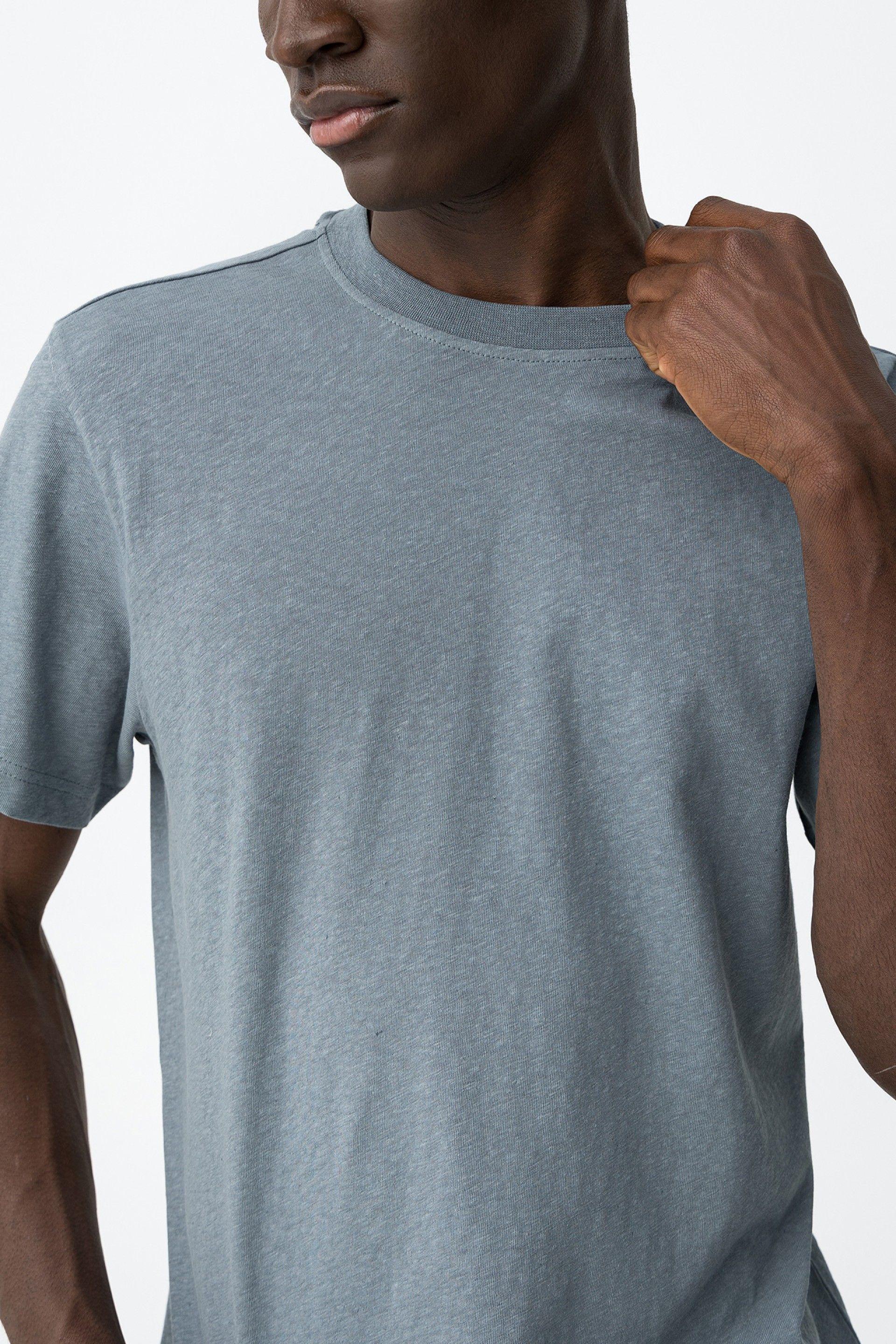 T-shirt manica corta misto lino Tiffosi uomo