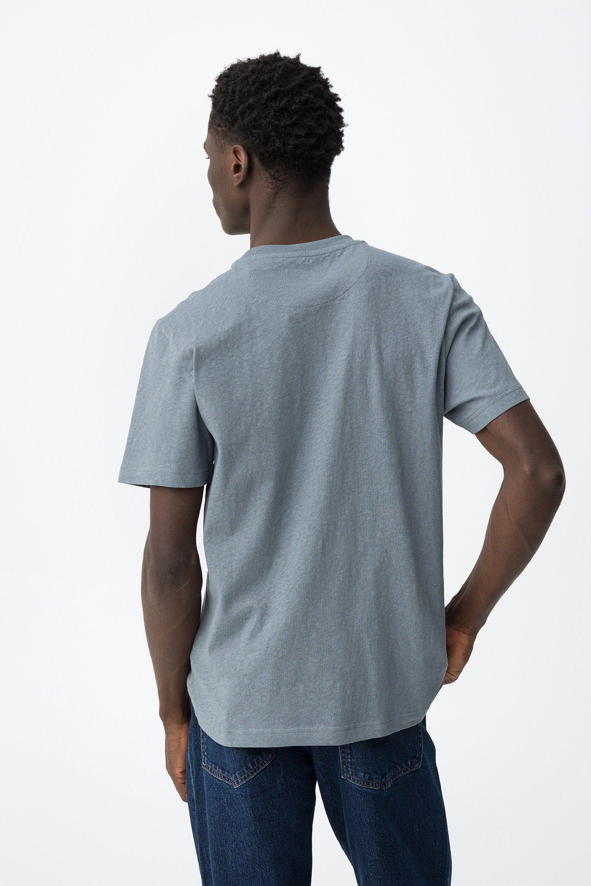 T-shirt manica corta misto lino Tiffosi uomo