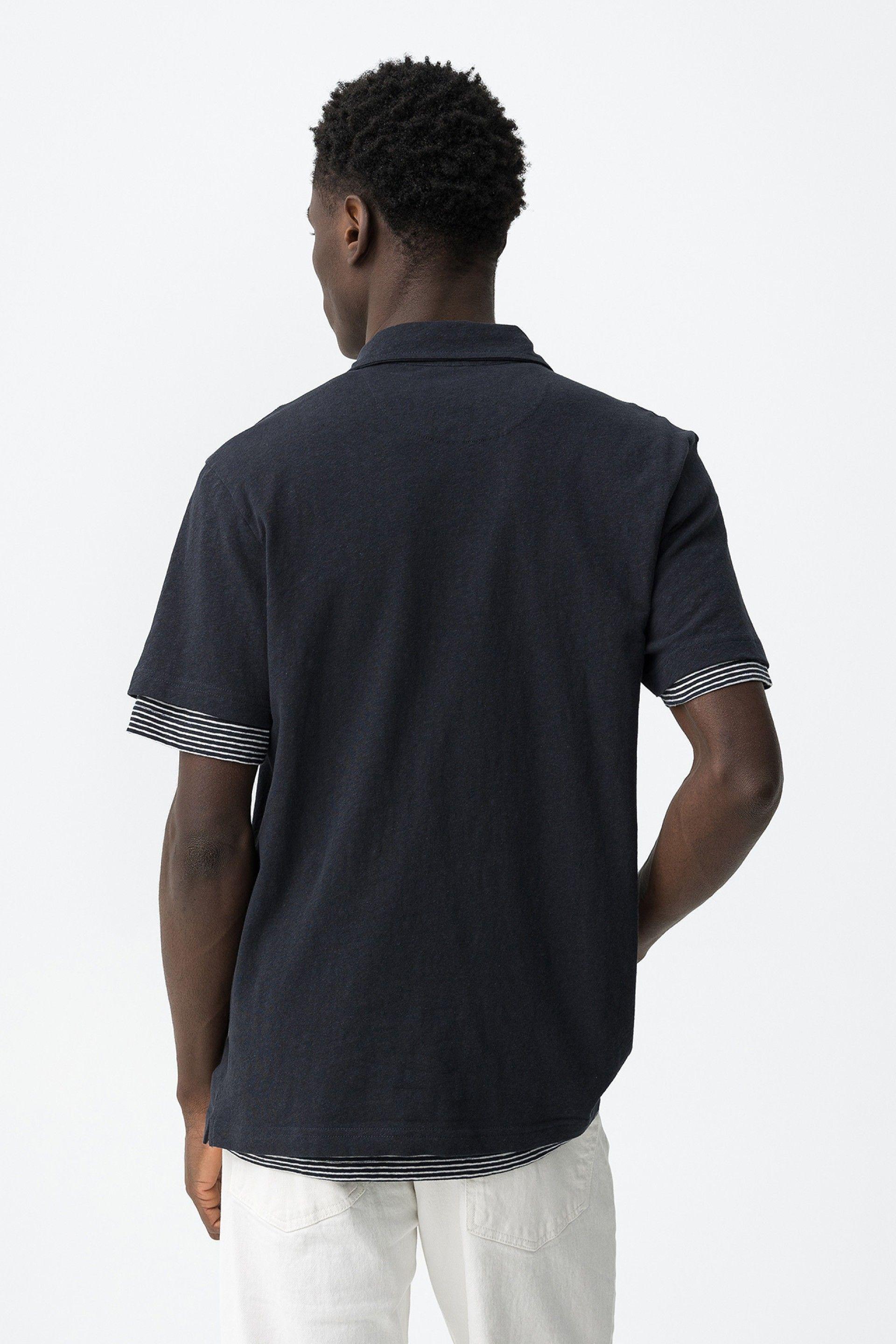 Polo misto lino da uomo Tiffosi