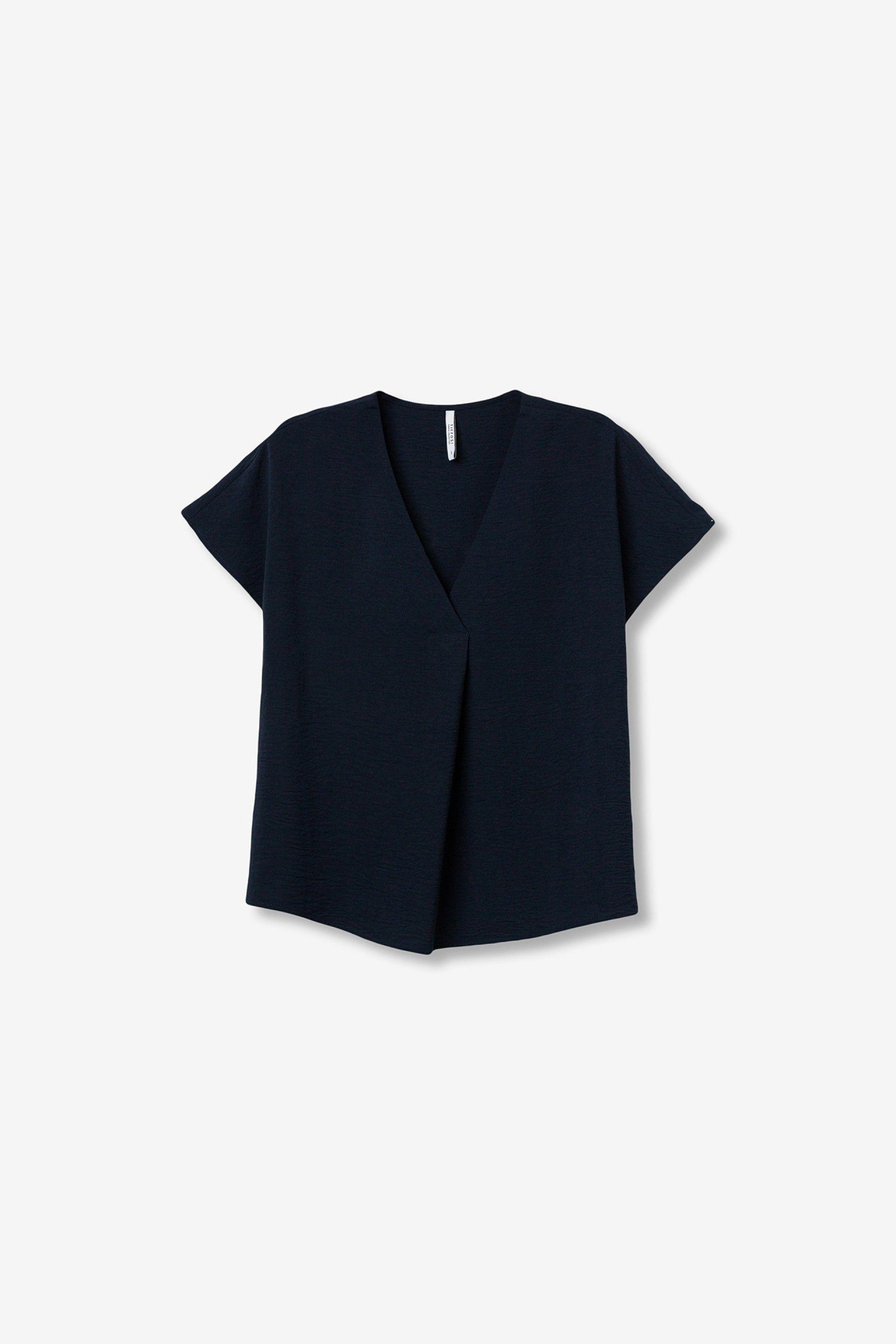 Blusa manica corta blu Tiffosi