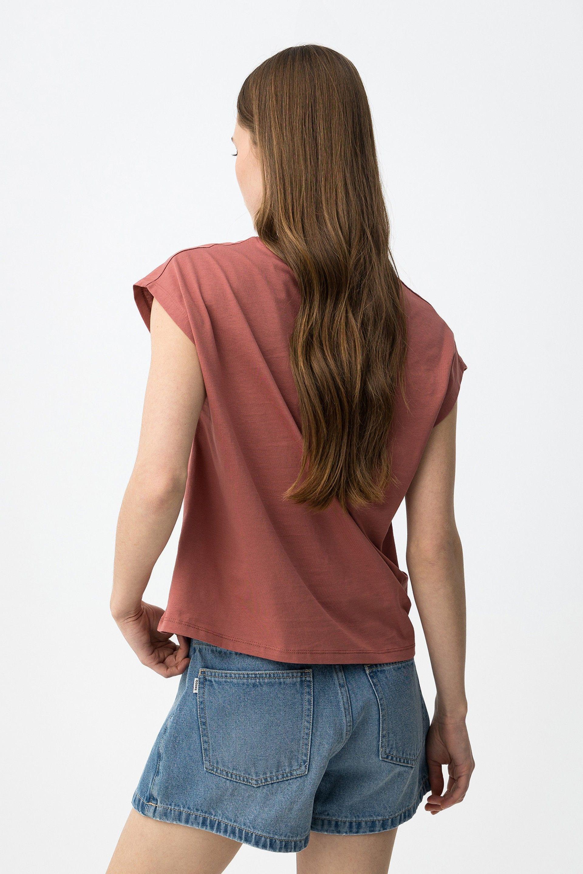 T-shirt scollo V donna Tiffosi