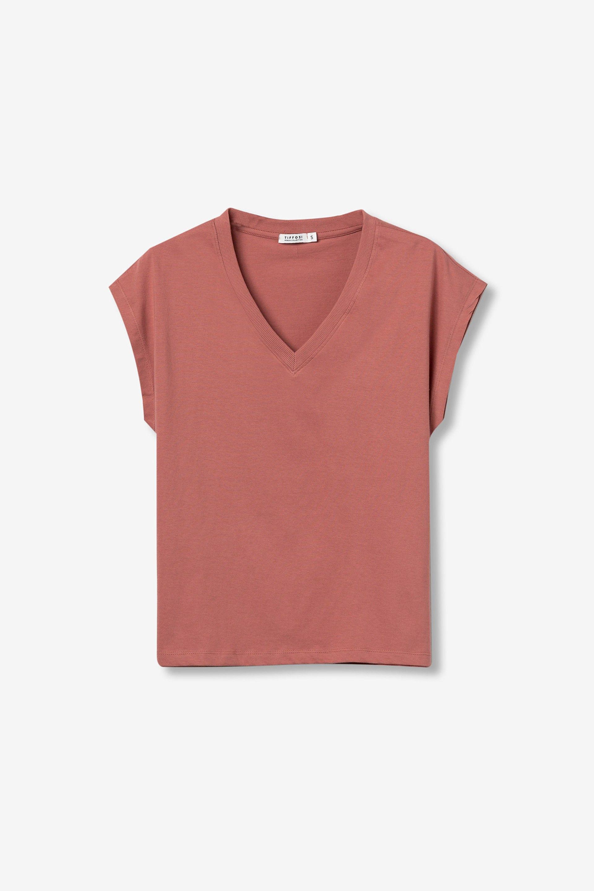 T-shirt scollo V donna Tiffosi