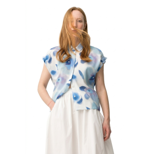 Camicia mezza manica in viscosa  donna