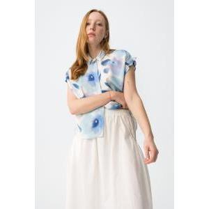 Camicia mezza manica in viscosa  donna