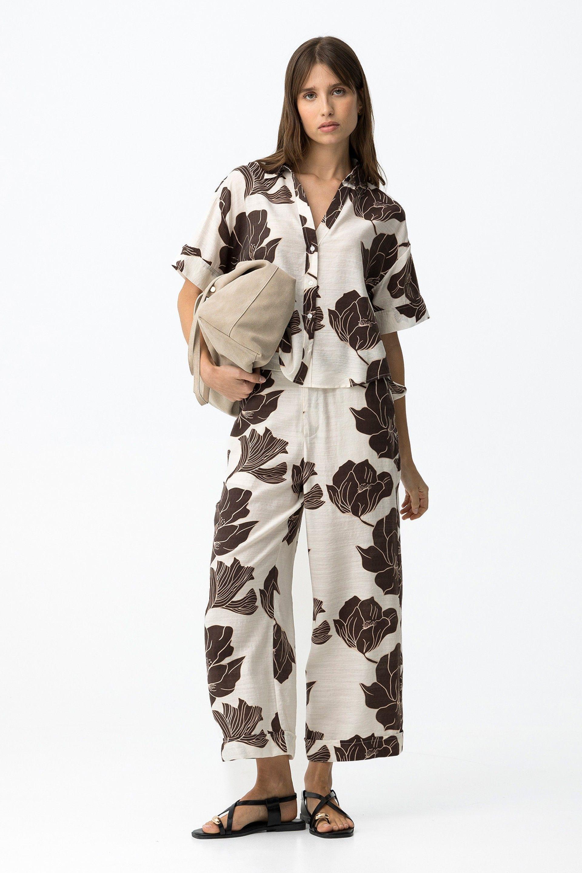 Pantalone morbido in viscosa donna Tiffosi