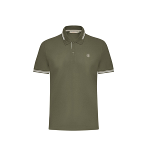 Polo cotone  verde militare