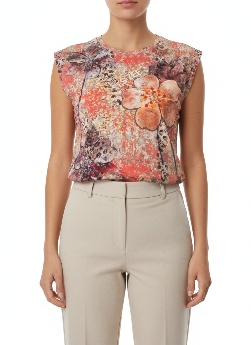 T-shirt donna stampa sublimatica Yes Zee