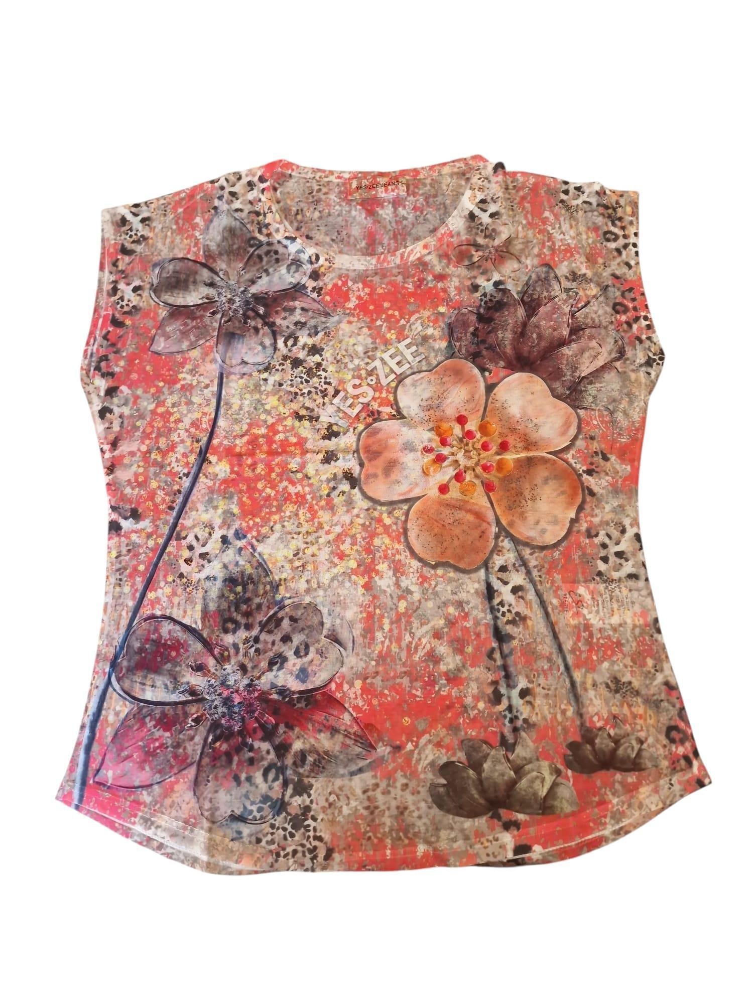 T-shirt donna stampa sublimatica Yes Zee