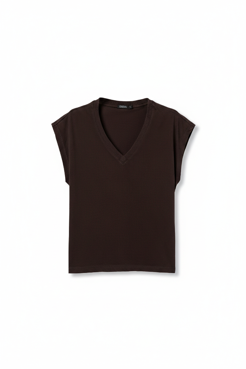 T-shirt scollo V donna Tiffosi